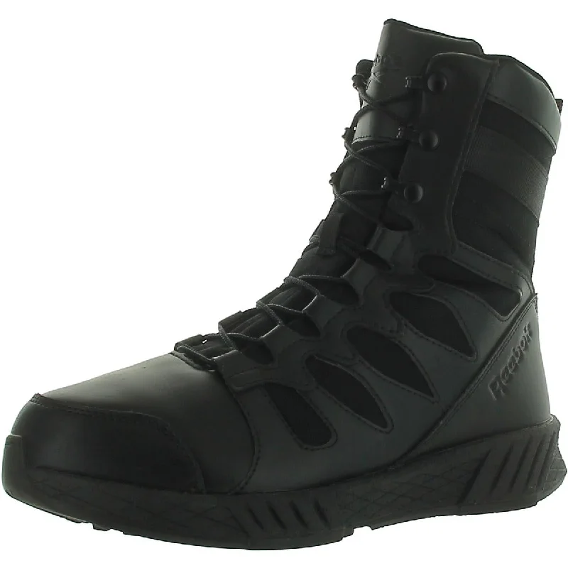 Men's Moisture-Wicking Boots Reebok Mens Leather Mid Calf Work & Safety Boots