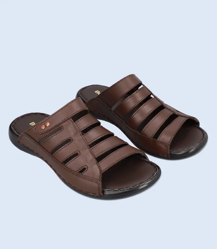 Men's Modern Boots BM5669-COFFEE-Men Slipper