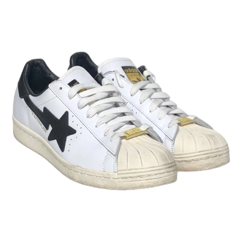 All-Season Boots For Men adidas/BAPE//Low-Sneakers/US 9/Plain/Cotton/WHT//M [Street] Hype/sta superstars