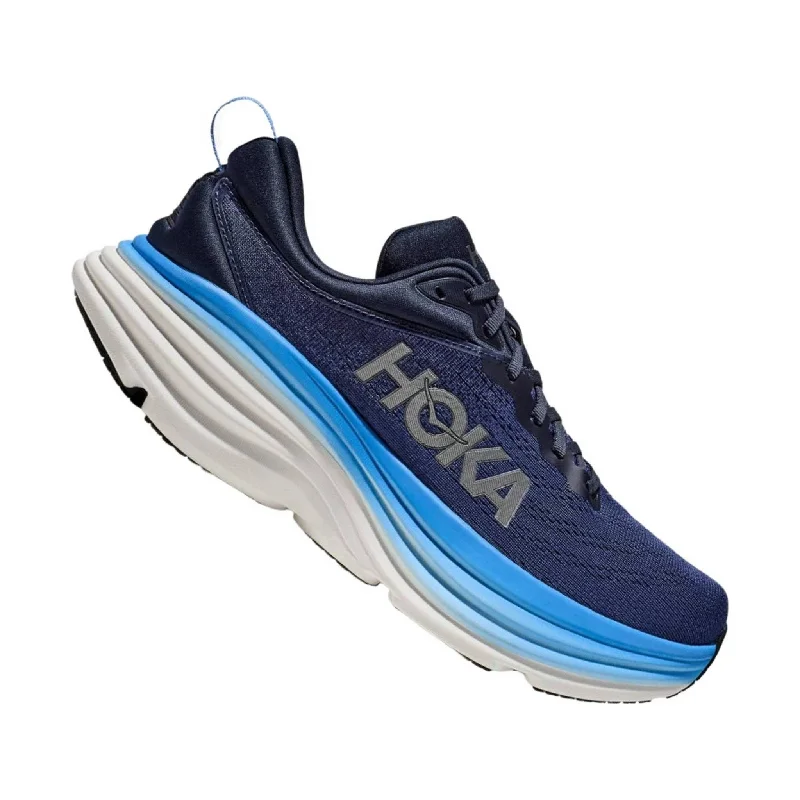 Men's Durable Boots HOKA Men's Bondi 8 - Outer Space/All Aboard