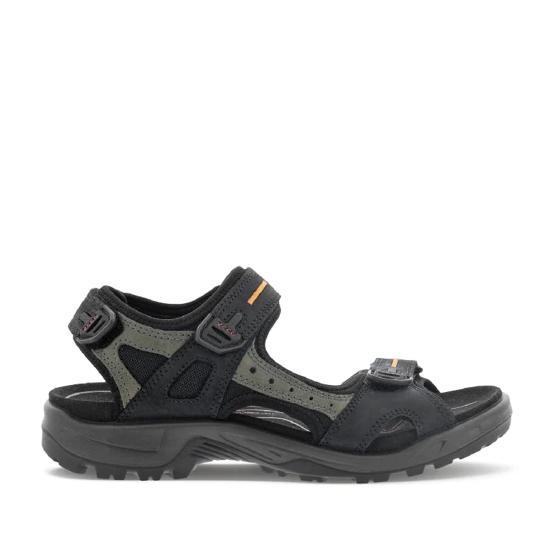 Sleek And Modern Shoes ECCO Men's Offroad Yucatan in Black/Mole/Black