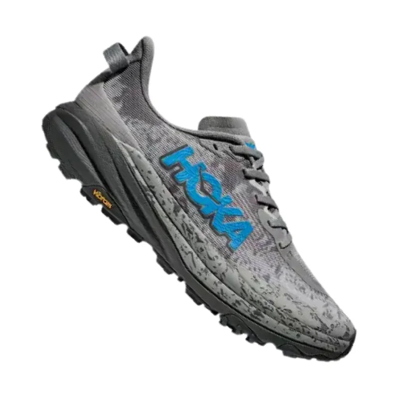 Men's Reinforced Sole Boots HOKA Men's Speedgoat 6 Trail Running Shoes - Galactic Grey/ HOKA Blue Men's Reinforced Sole Boots HOKA Men's Speedgoat 6 Trail Running Shoes - Galactic Grey/ HOKA Blue
