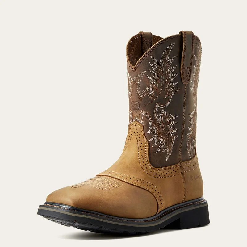 Men's Flexible Sole Boots Ariat Men's Sierra Steel Square Toe Western Work Boots Style 10010134 Men's Flexible Sole Boots Ariat Men's Sierra Steel Square Toe Western Work Boots Style 10010134