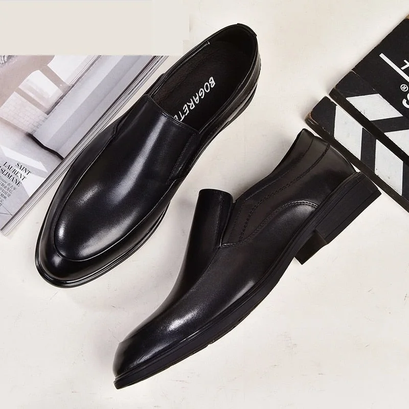 Men's Stylish Shoes Men's Formal Wear Genuine Leather Fashion Layer Cowhide Dress Shoes Men's Stylish Shoes Men's Formal Wear Genuine Leather Fashion Layer Cowhide Dress Shoes
