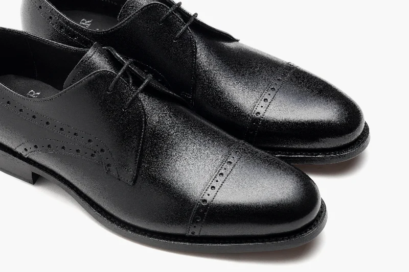 Men's Cozy Shoes Ealing - Black Calf