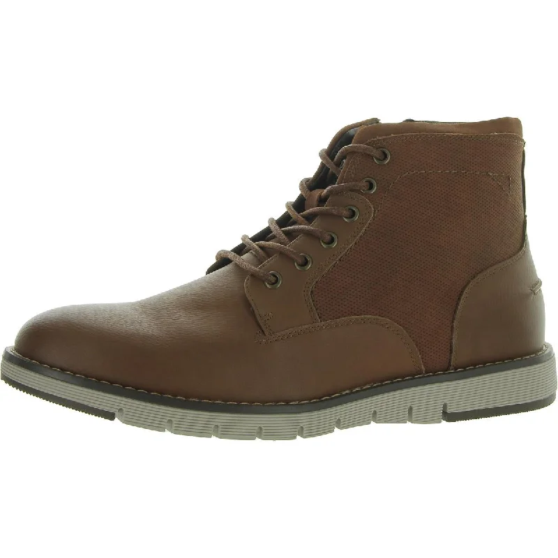 Men's All-Season Boots Madden Mens CHUCKK Faux Leather Pointed toe Chukka Boots