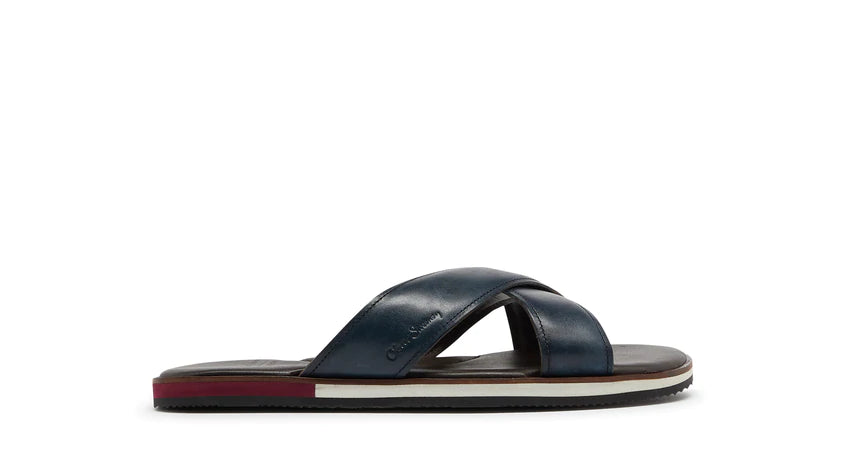 Men's Premium Shoes Oliver Sweeney Whitestone  Leather Sandals - Navy