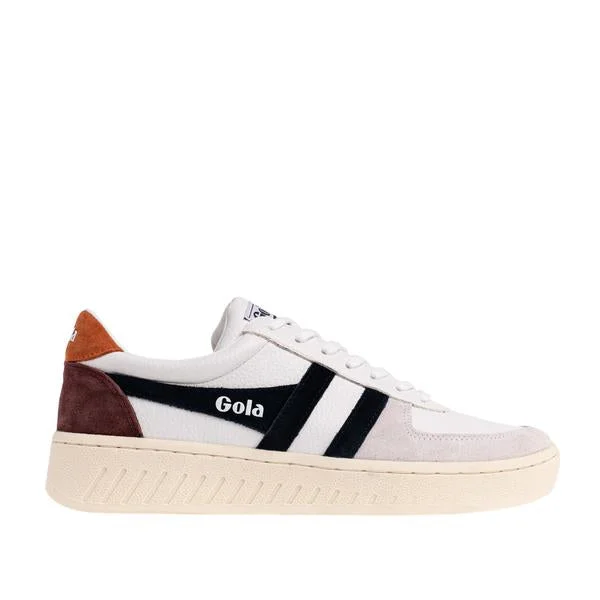 Men's All-Season Shoes Grandslam Trident Trainer (White + Navy + Moody Orange)