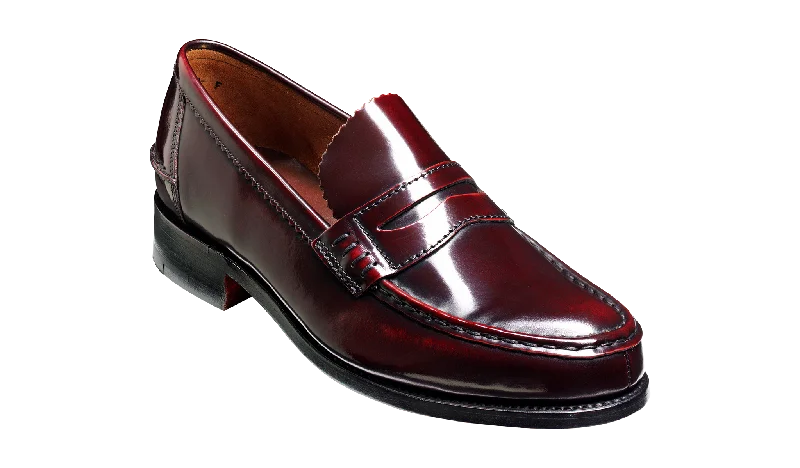 Men's Soft Shoes Caruso - Burgundy Hi-Shine
