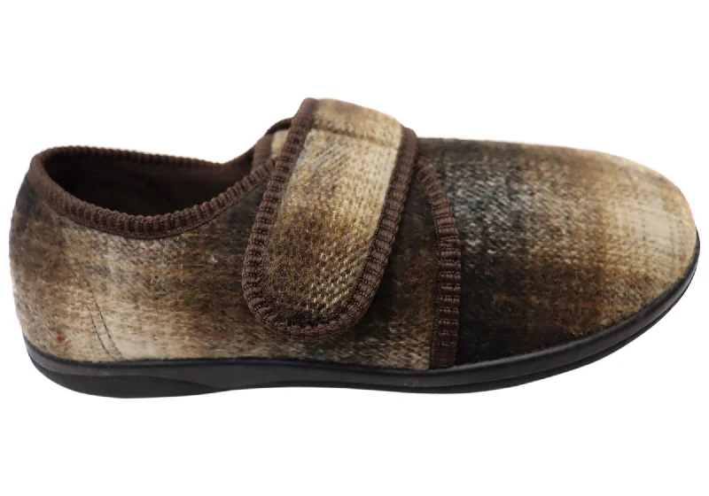 Men's Slip-Resistant Shoes Homyped Mens Ando Adjustable Strap Extra Extra Wide Slippers Men's Slip-Resistant Shoes Homyped Mens Ando Adjustable Strap Extra Extra Wide Slippers