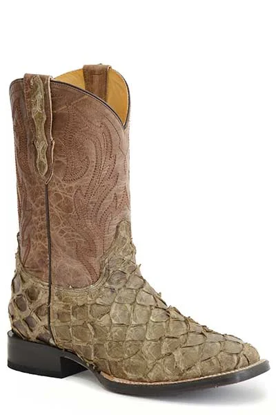 Men's Shock-Resistant Boots Stetson Mens Predator Pirarucu Boots Style 12-020-8818-3801 Men's Shock-Resistant Boots Stetson Mens Predator Pirarucu Boots Style 12-020-8818-3801