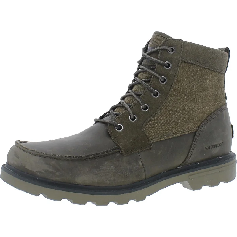 Men's Flexible Sole Boots Sorel Mens Carson Waterproof Moccasin Hiking Boots