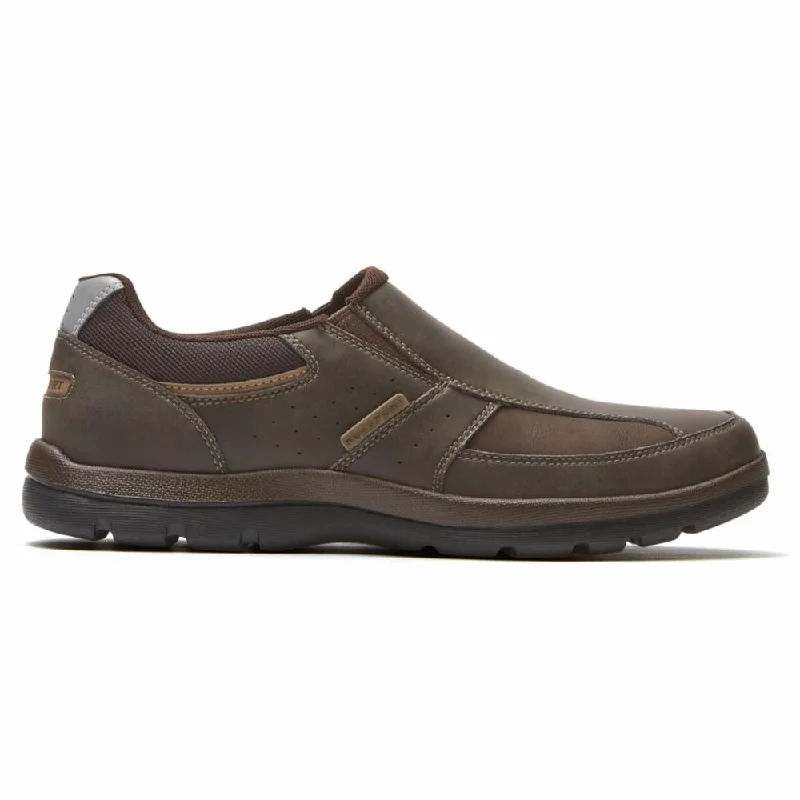 Men's Moisture-Wicking Shoes Rockport  Men's Slip On Get Your Kicks Brown W