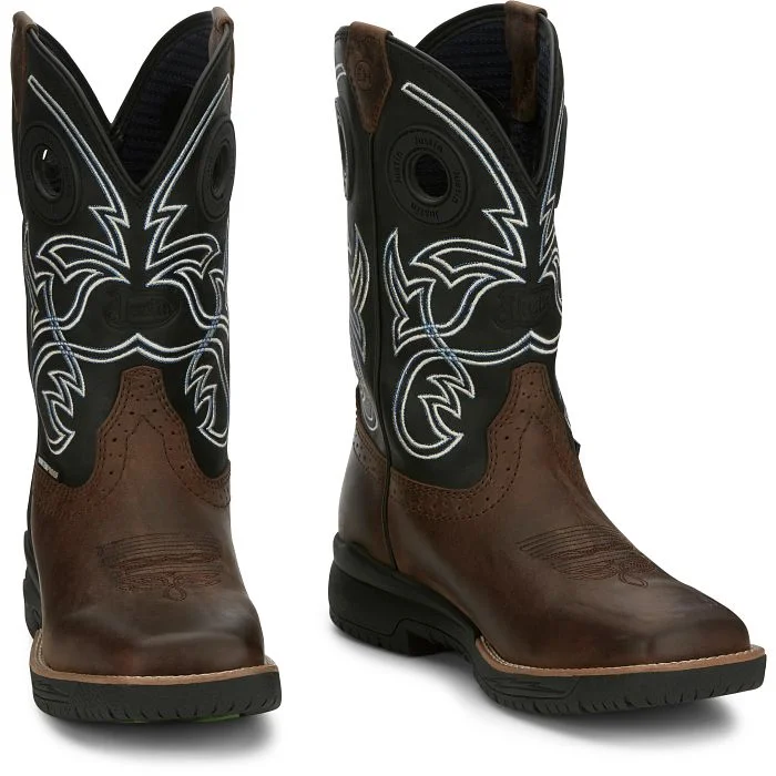 Men's Cozy Boots JUSTIN MENS NITREAD 11" WATERPROOF WORK BOOT CR3205