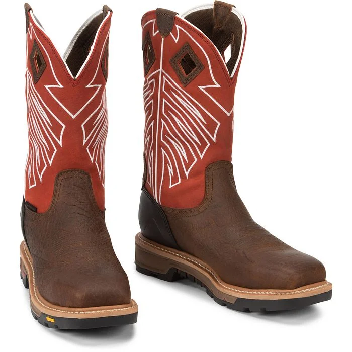 Men's Ultra-Light Boots Justin Mens Waterproof Roughneck Steel Toe Work Boots Style WK2115 Men's Ultra-Light Boots Justin Mens Waterproof Roughneck Steel Toe Work Boots Style WK2115
