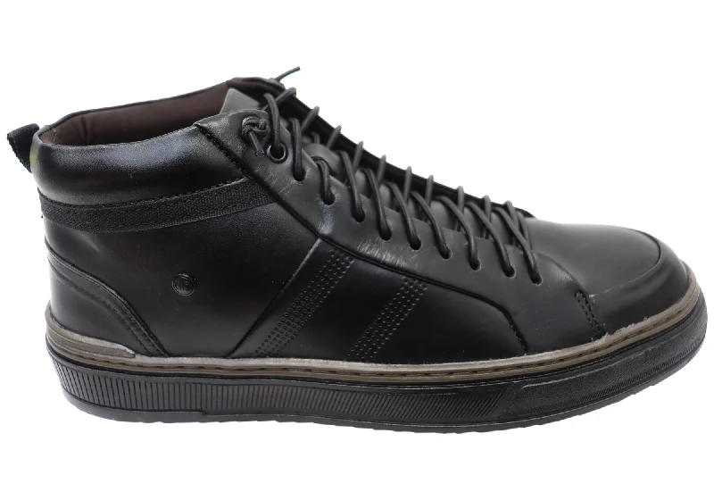 Men's Fashionable Shoes Democrata Venture Mens Brazilian Comfortable Leather Lace Up Boots