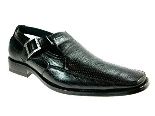 Men's High-Quality Boots Men's 21006 Buckle Closure Dress Sandal Shoes
