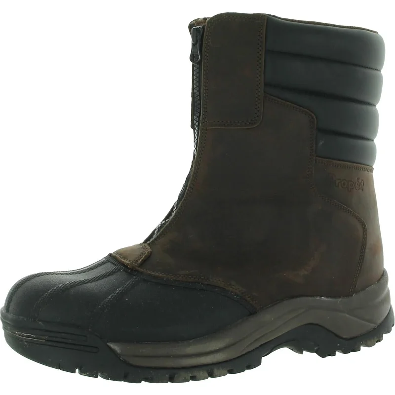 Men's Sporty Shoes Propet Mens Blizzard Tall Zip Leather Tall Mid-Calf Boots