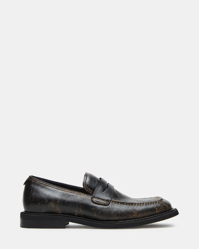 Exclusive Online Sale On Durable Shoes PERICON BLACK DISTRESSED