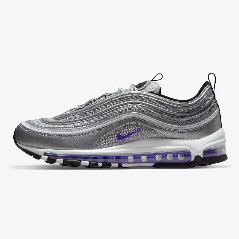 Men's Odor-Resistant Shoes Air Max 97 (Metallic Silver + Persian Violet)
