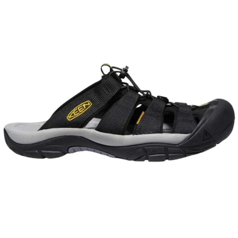 Men's Elegant Shoes KEEN Men's Newport Slide - Black/Keen Yellow
