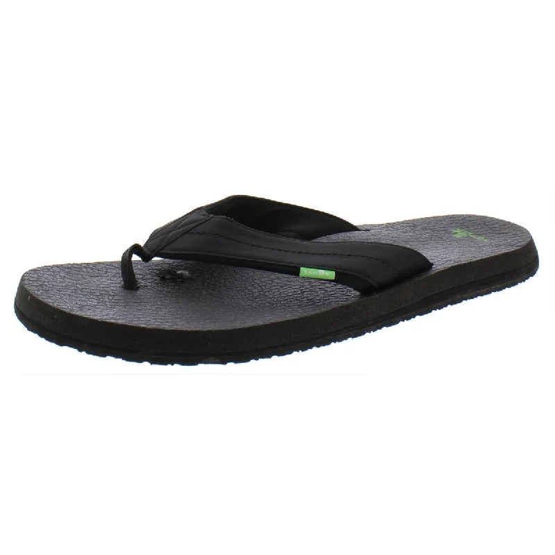 Men's Comfortable Shoes Sanuk Mens Slip On Comfort Flip-Flops