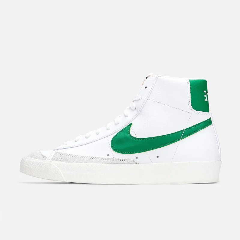 Men's Cozy Shoes Blazer Mid '77 Vintage (White + Pine Green)