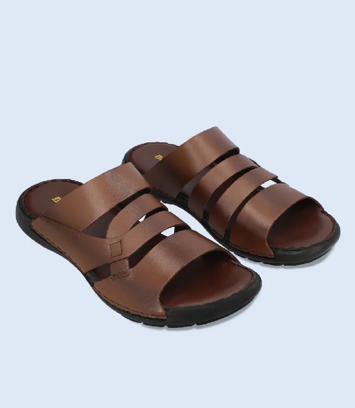 Men's Seamless Design Shoes BM5988-BROWN-Men Slipper