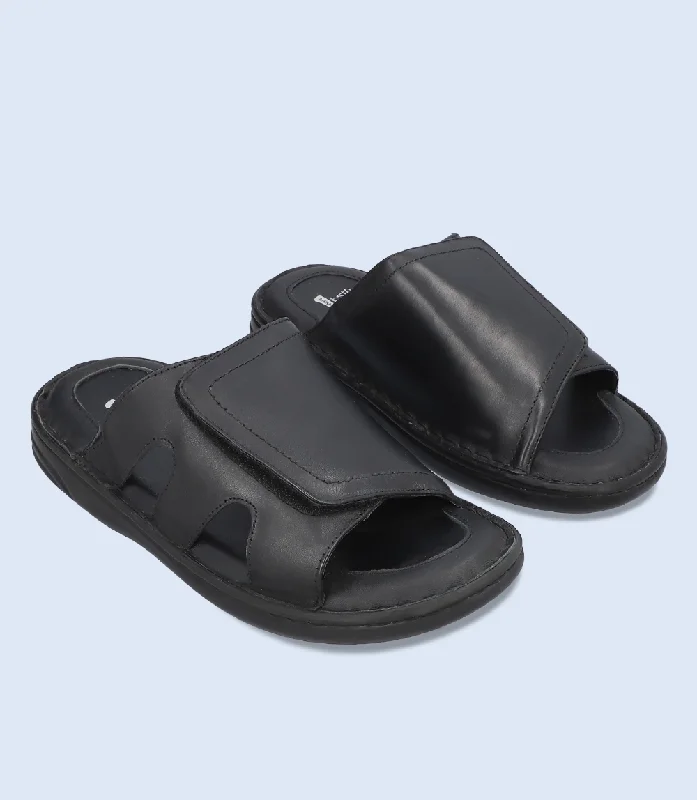 Men's Reinforced Sole Shoes BM5906-BALCK-Men Slipper