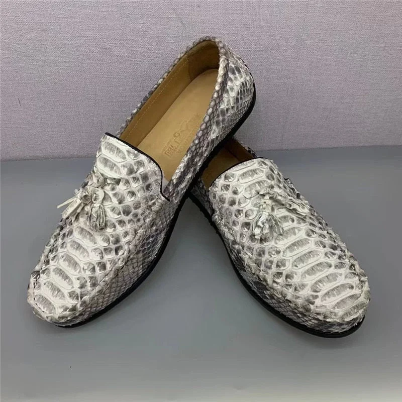 Men's Comfortable Shoes Men's Genuine Leather Slip-on Serpentine Tassel Moccasins Loafers Men's Comfortable Shoes Men's Genuine Leather Slip-on Serpentine Tassel Moccasins Loafers