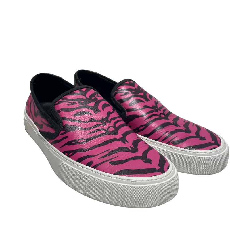 Men's All-Season Boots SAINT LAURENT/Low-Sneakers/EU 43/Animal Pattern/Leather/PNK/