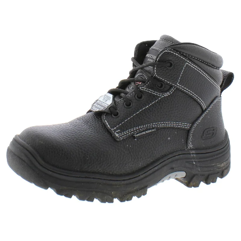 Men's Shock-Absorbing Shoes Skechers Mens Burgin-Tarlac Leather Puncture Resistant Work & Safety Boots Men's Shock-Absorbing Shoes Skechers Mens Burgin-Tarlac Leather Puncture Resistant Work & Safety Boots