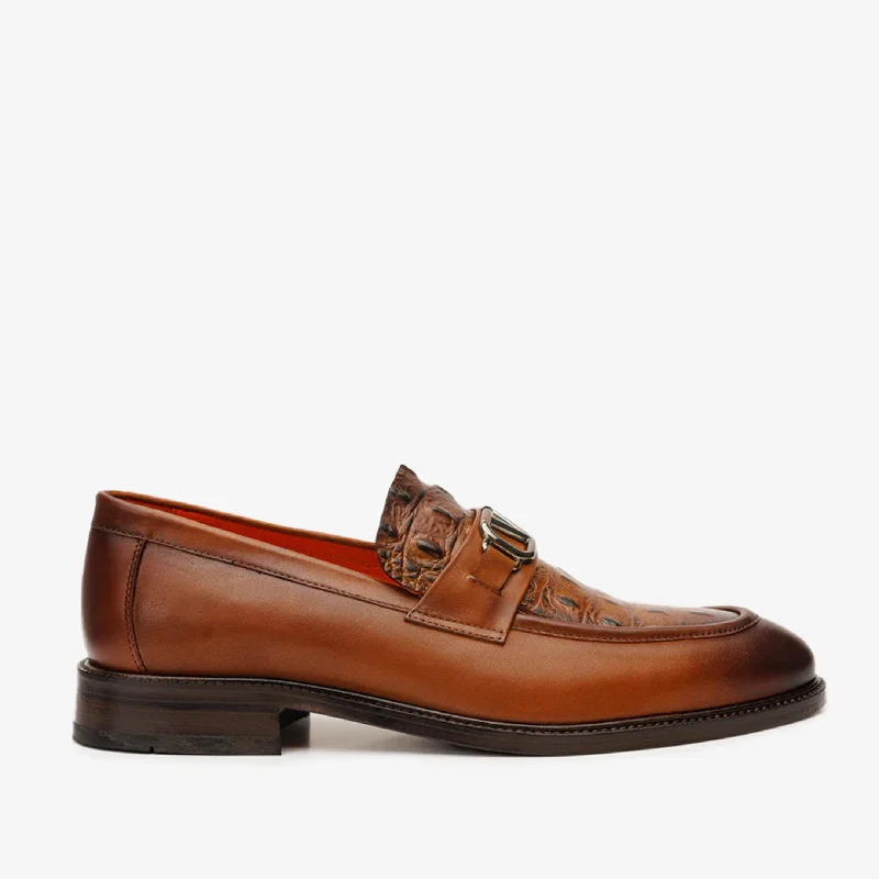 Men's Modern Shoes Amsterdam Tan Bit Loafer Men Shoe