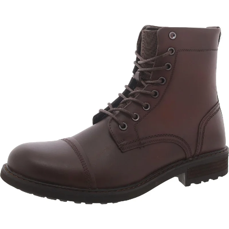 Men's Minimalist Boots Steve Madden Mens Camdem Leather Lugged Sole Combat & Lace-Up Boots Men's Minimalist Boots Steve Madden Mens Camdem Leather Lugged Sole Combat & Lace-Up Boots