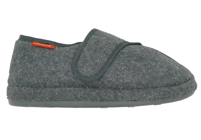 Men's Slip-Resistant Boots Archline Mens Orthotic Slippers Plus Closed Toe Comfort Slippers