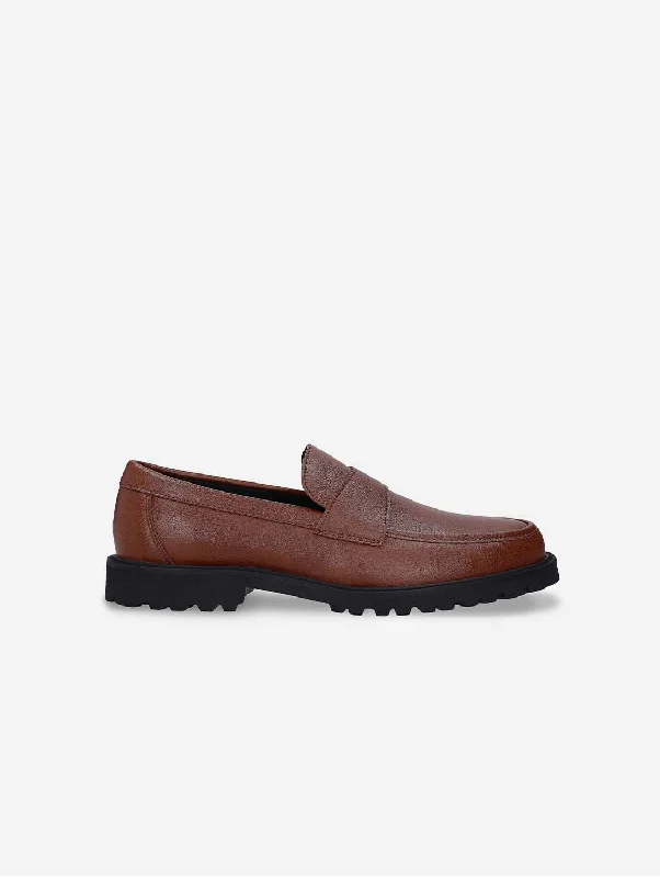 Men's Durable Boots Mateo Men's Vegan Leather Loafers | Brown