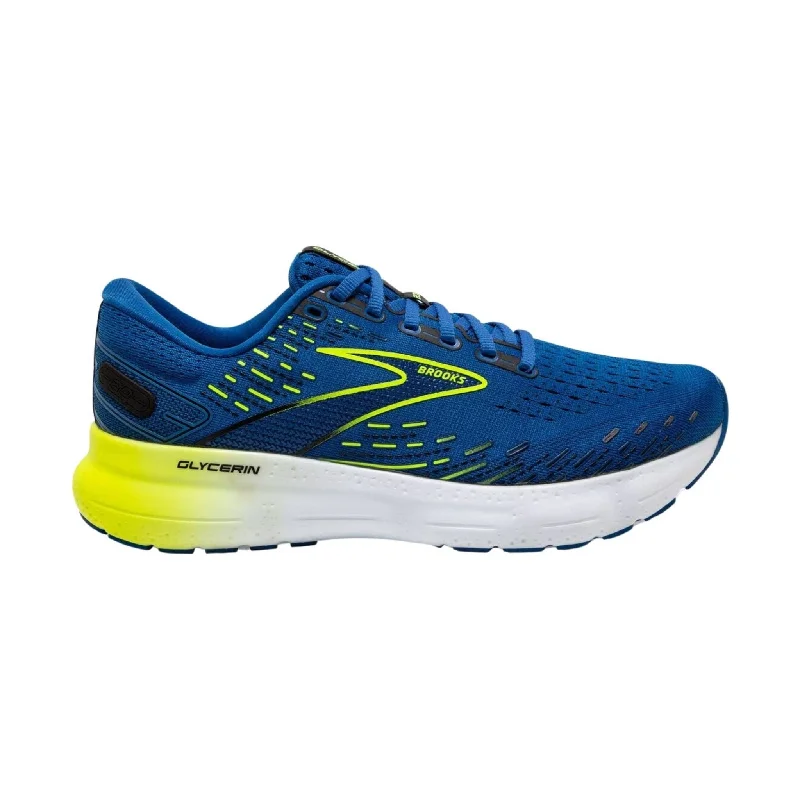 Men's Odor-Resistant Shoes Brooks Men's Glycerin 20 Road Running Shoes - Blue/ Nightlife/White - ONLINE STORE CREDIT/EXCHANGE ONLY Men's Odor-Resistant Shoes Brooks Men's Glycerin 20 Road Running Shoes - Blue/ Nightlife/White - ONLINE STORE CREDIT/EXCHANGE ONLY