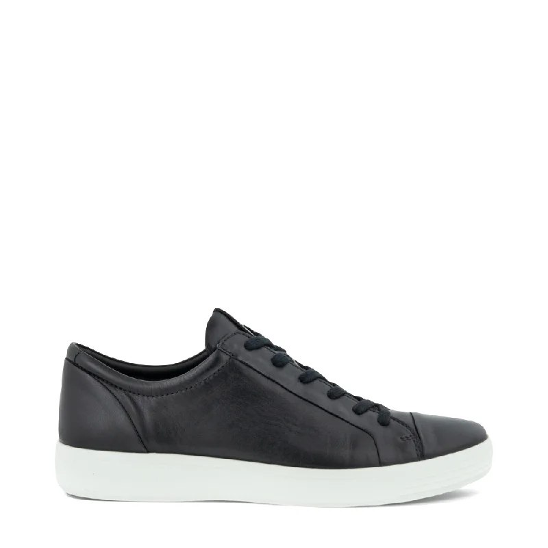 Men's Cushioned Shoes Ecco Men's Soft 7 City Sneaker in Black