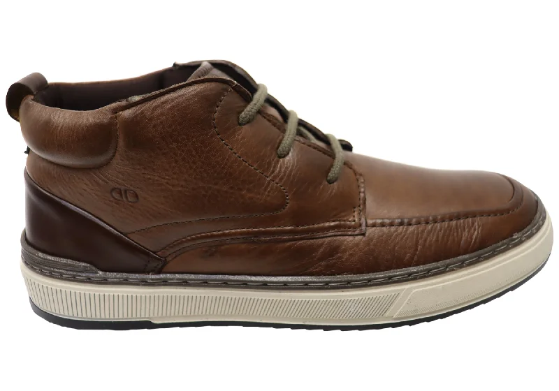 Men's Sporty Shoes Democrata Zenith Mens Brazilian Comfortable Leather Lace Up Boots