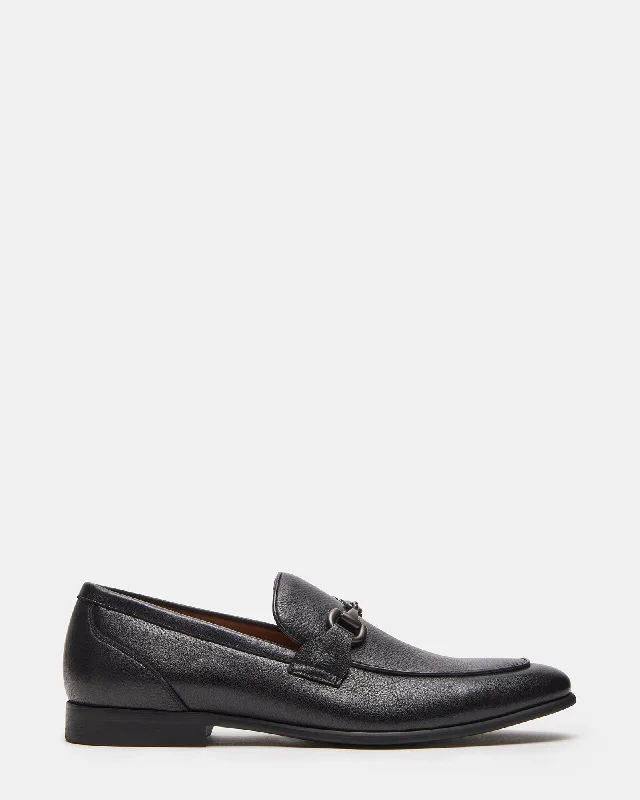 Men's Cushioned Boots JAYSHAN BLACK LEATHER