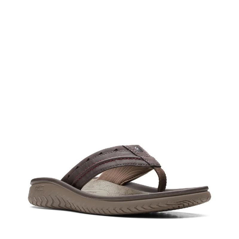 Men's Minimalist Shoes Clarks Wesley Post Brown 64872