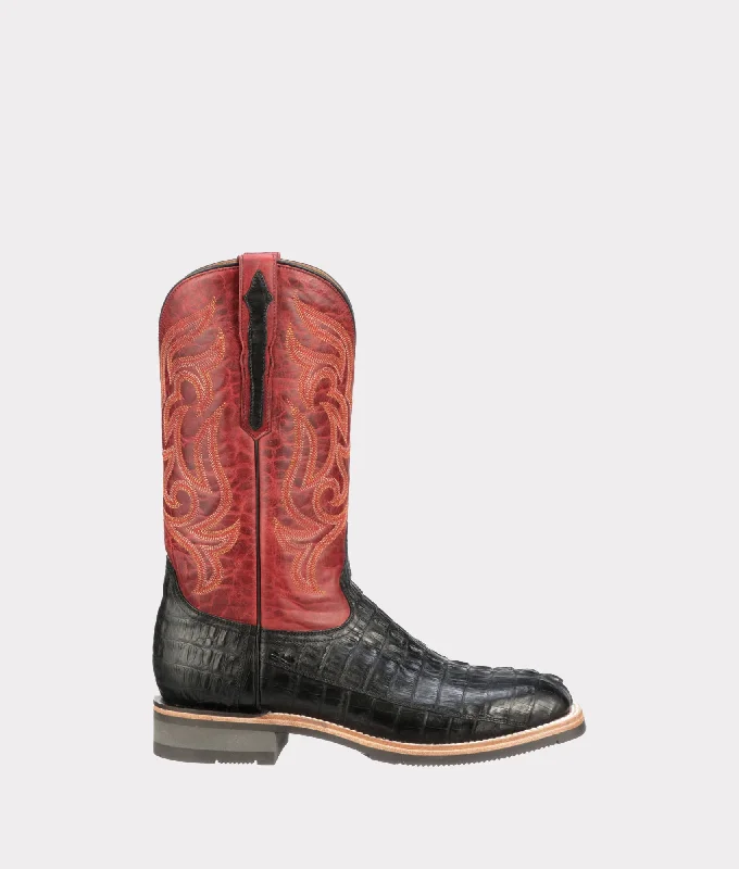 Men's Sporty Shoes Rowdy Hornback Caiman :: Black