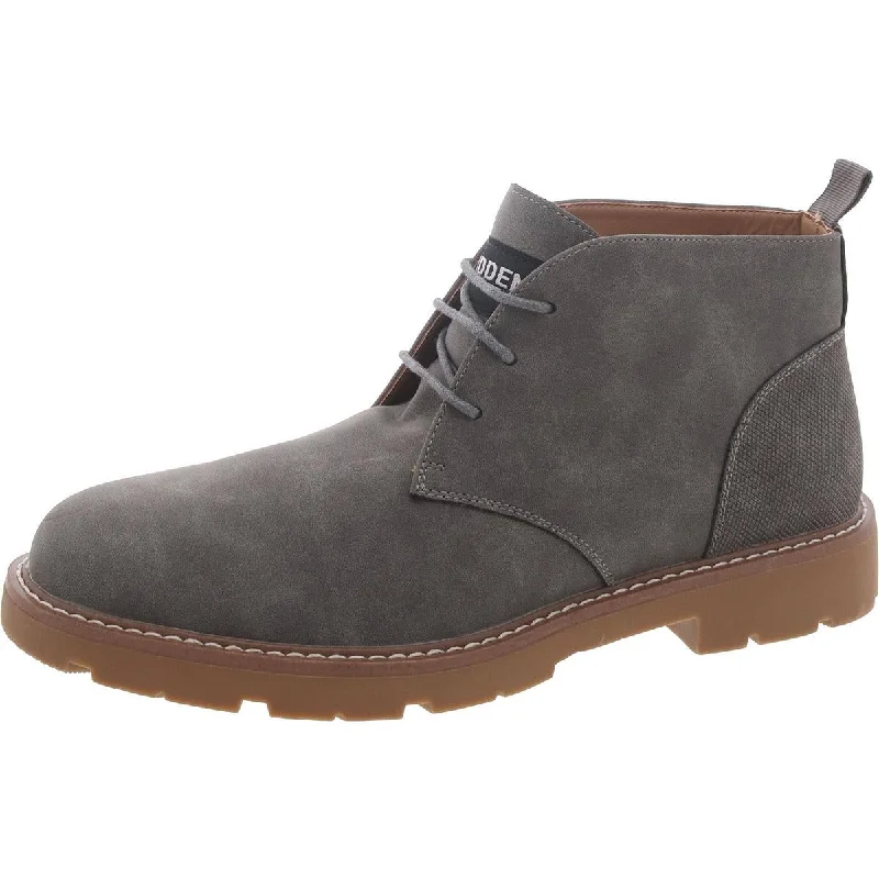 Men's Minimalist Shoes Steve Madden Mens Lollal Suede Cold Weather Chukka Boots