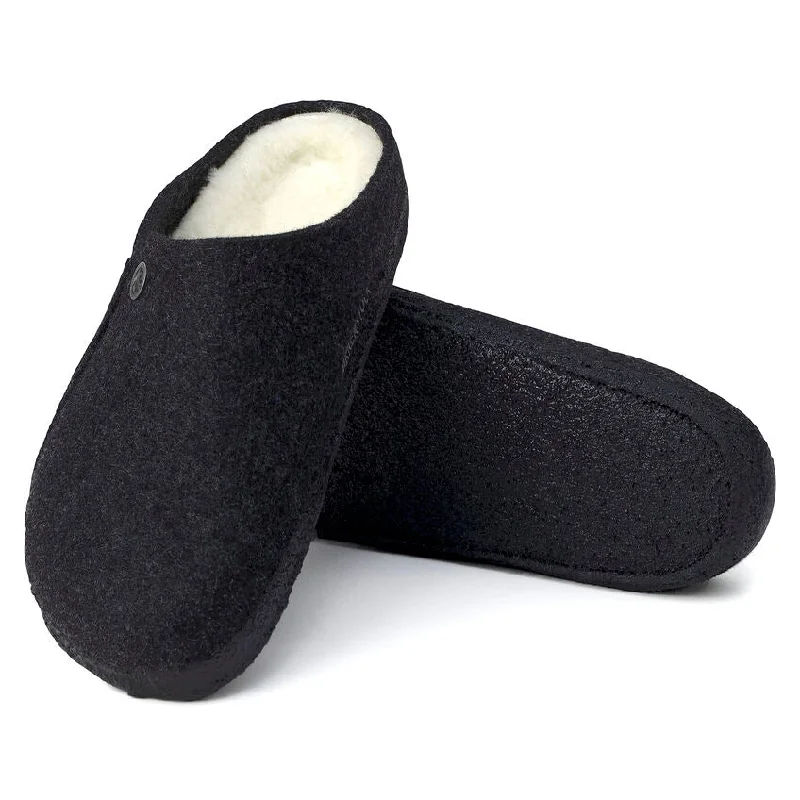 Men's Elegant Shoes Birkenstock Zermatt Shearling Slipper Anthracite Men's