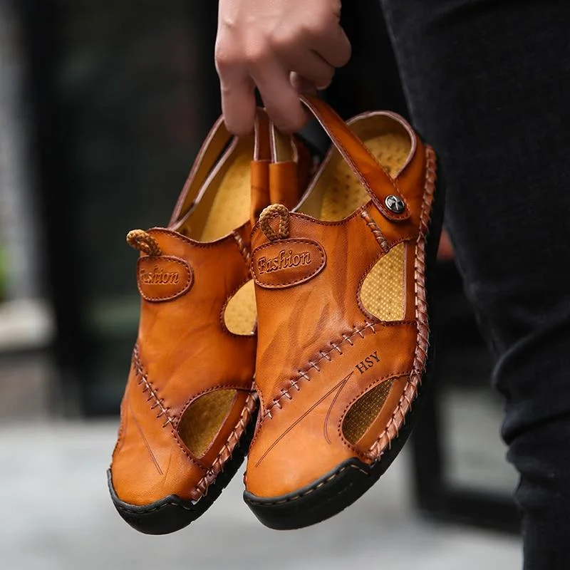 Men's All-Day Wear Boots Men's Split Leather Classic Roman Outdoor Beach Rubber Flip Sandals Men's All-Day Wear Boots Men's Split Leather Classic Roman Outdoor Beach Rubber Flip Sandals