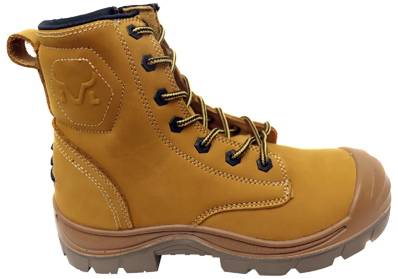 Men's Energy-Return Shoes Munka Taurus Mens Lace Up Comfortable Leather Steel Cap Boots Men's Energy-Return Shoes Munka Taurus Mens Lace Up Comfortable Leather Steel Cap Boots
