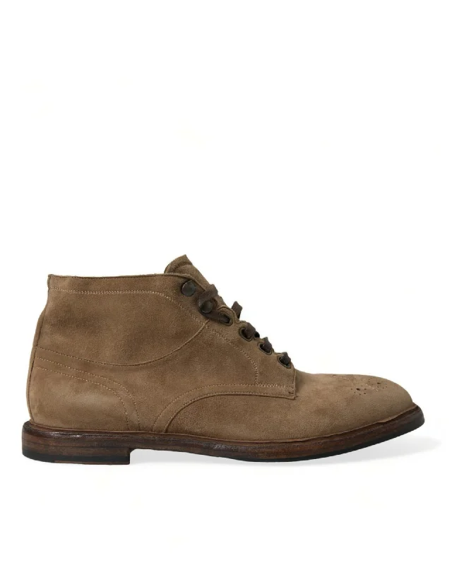 Men's Waterproof Boots Dolce & Gabbana  Suede Chelsea Boots for Men