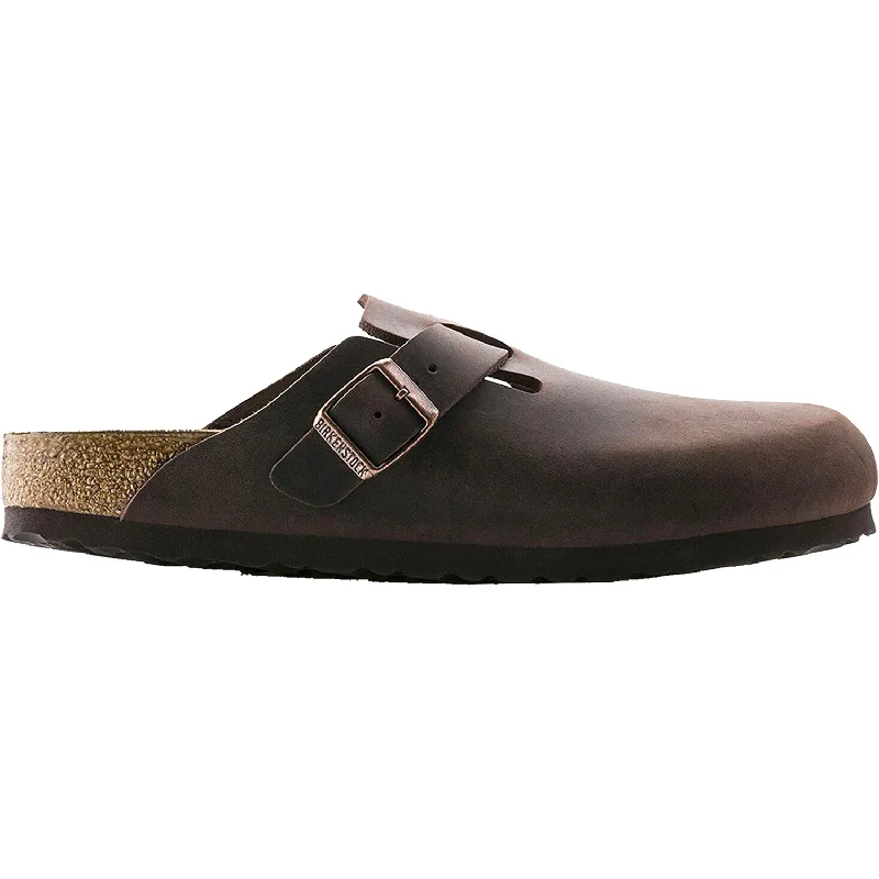 Men's Shock-Absorbing Boots Unisex Birkenstock Boston Habana Oiled Leather