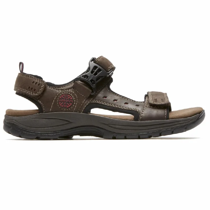 Men's Elegant Shoes Dunham Men's Nolan Adjustable Sandal Newport Brown 4E