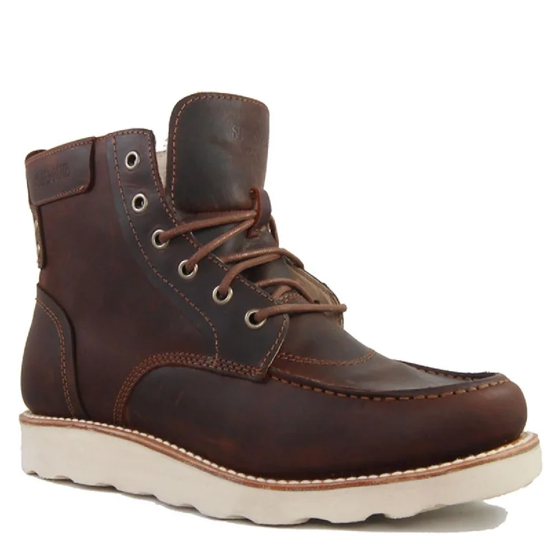 Men's Shock-Absorbing Boots Super Lamb Mens Dzo Leather Ankle Chukka Boots